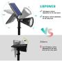 URPOWER Solar Lights Outdoor, 2-in-1 Waterproof Adjustable Solar Spotlights Outdoor Wall Light, Dusk-to-Dawn Solar Powered Landscape Lights for Backyard/Garden/Pathway/Pool/Porch (4Pack, Cool White)