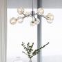 Weesalife Sputnik Chandelers Modern Crystal Pendant Light Chandelier 9 Lights Contemporary Chrome Branches Chandeliers Ceiling Light Fixtures for Dining Room Bedroom Living Room G9 Bulbs