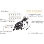 BECCALIGHTING Outdoor String Lights 12v Safe Low Voltage Hanging LED Landscape Lighting 12 Volt DC 12VDC for Gazebo Pool Deck Patio Poles Backyard Garden RV Solar-Powered Off-Grid Living 48ft 48 Feet