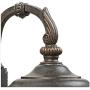 Bellagio Outdoor Wall Light Fixture Bronze 16 1/2'' Hammered Glass Sconce for House Deck Patio Porch - John Timberland
