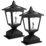Solar Post Lights Outdoor, Solar Lamp Post Cap Lights for Wood Fence Posts Pathway, Deck, Pack of 2