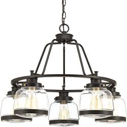 Progress Lighting P400058-020 Judson Chandeliers, Antique Bronze