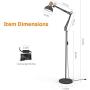 LEPOWER Metal Floor Lamp, Adjustable Architect Swing Arm Standing Lamp with Heavy Duty Base, Eye-Caring Reading/Drawing Lamp with On/Off Switch for Living Room, Bedroom, Study Room, Office(Sand Black) LEPOWER Metal Floor Lamp, Adjustable Architect Swing Arm Standing Lamp with Heavy Duty Base, Eye-Caring Reading/Drawing Lamp with On/Off Switch for Living Room, Bedroom, Study Room, Office(Sand Black)