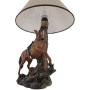 `Light Fantastik` Saddled Horse Table Lamp With Printed Fabric Shade