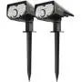 LITOM 30 LEDs Solar Motion Sensor Landscape Spotlights, IP67 Waterproof Outdoor Solar Powered Security Wall Light 3 Modes Solar Landscaping Lighting for Yard Garden Garage Pool Patio 2 Pack Cold White LITOM 30 LEDs Solar Motion Sensor Landscape Spotlights, IP67 Waterproof Outdoor Solar Powered Security Wall Light 3 Modes Solar Landscaping Lighting for Yard Garden Garage Pool Patio 2 Pack Cold White