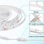 65.6ft LED Light Strips,20m RGB Flexible Music Sync Color Changing APP Control Bright 5050 LEDs Tape Lights with Remote for Home Lighting, Kitchen,Bedroom, TV, Ceiling, Cupboard,Bar Decoration