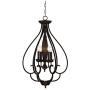 Dunnell Bronze Foyer Pendant Chandelier 18 3/4'' Wide Rustic Farmhouse Open Scroll 4-Light Fixture for Dining Room House Kitchen Island Entryway Bedroom Living Room - Franklin Iron Works