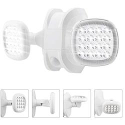 BIGLIGHT Motion Sensor Light Outdoor Battery Operated, IP65 Waterproof Wireless Outdoor Security Flood Light Sensor Auto On Off for Porch , Patio, Stairs Garage, 6000K White (1Pack)