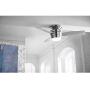 Harbor Breeze Mazon 44-in Brushed Nickel Flush Mount Indoor Ceiling Fan with Light Kit and Remote (3-Blade)