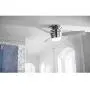 Harbor Breeze Mazon 44-in Brushed Nickel Flush Mount Indoor Ceiling Fan with Light Kit and Remote (3-Blade)