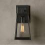 ATC Creative Glass Box Iron Golden Triangle Rural Outdoor Indoor Balcony Bedroom Bar Restaurant Wall Lamp Sconces