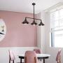 LMSOD 3 Lights Kitchen Lights Ceiling Hanging, Industrial Farmhouse Dining Room Pendant Light Fixture with Metal Shades