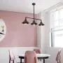 LMSOD 3 Lights Kitchen Lights Ceiling Hanging, Industrial Farmhouse Dining Room Pendant Light Fixture with Metal Shades