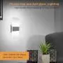 LED Wall Sconce 3 Color Temperature JACKYLED 12W Set of 2 Acrylic Material LED Wall Lamp Hardwired Wall Mounted for Hallway Bedroom Porch Bathroom Living Room Basement Stairway Hotel-No Remote Control