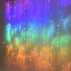 Fairy Lights Led Curtain Lights Color String Lights for Bedroom Wall Boho Dorm Rainbow Unicorn Room Decor for Teen Girls Kids Wedding Birthday Christmas Party Decorations Icicle Twinkle