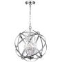 Modern Crystal Chandelier 4 Lights Industrial Metal Spherical Pendant Light with Chrome Finishes Hanging Fixture for Dining Room, Living Room … Modern Crystal Chandelier 4 Lights Industrial Metal Spherical Pendant Light with Chrome Finishes Hanging Fixture for Dining Room, Living Room …