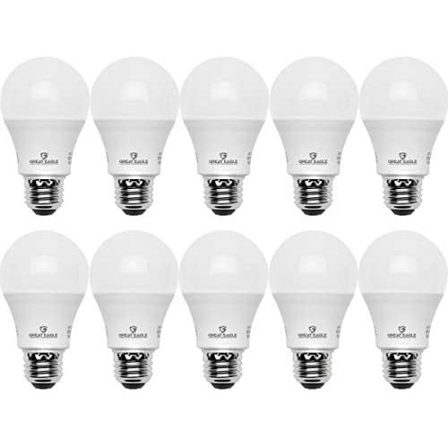 Great Eagle A19 LED Light Bulb, 12W (75W Equivalent), UL Listed, 4000K (Cool White), 1050 Lumens, Non-dimmable, Standard Replacement (10 Pack)