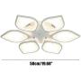 Modern Ceiling Light Acrylic Chandelier LED Ceiling Lamp Flower Shape for Living Room Dining Room Bedroom 85-265V (72W - Warm) Modern Ceiling Light Acrylic Chandelier LED Ceiling Lamp Flower Shape for Living Room Dining Room Bedroom 85-265V (72W - Warm)