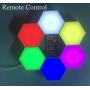 Remote Control Hexagonal Wall Colorful Light, Modular Touch Sensitive Lights with USB Power, Creative Geometry Assembly LED Night Light Suitable for Iiving Room, Bedrooms, DIY Lovers, Gifts (10)