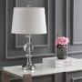 JONATHAN Y JYL5036A Channing 25.5'' LED Crystal/Metal Lamp Glam,Contemporay,Transitional for Bedroom, Living Room, Office, College Dorm, Coffee Table, Bookcase, Clear/Chrome