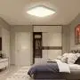 Modern LED Ceiling Light Flush Mount, 1.57in Ultral-Thin Square Aluminum LED Ceiling Lamp Fixtures,5000K Daylight,1500lm for Bedroom Kitchen