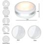 Puck Lights With Remote, Starxing Wireless Led Puck Lights Battery Operated, Led Puck Lights With Remote Control, Led Under Cabinet Lighting, Dimmable Closet Light, Battery Powered, 4000K Natural Whit