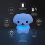 Dog Night Light, Night Lights for Kids, Bedside lamp for Children, Baby Nursery light, LED Lights - Break Resistant/Eye Caring/Adjustable Brightness & Color/Time setting/Touch-Control & Remote Control