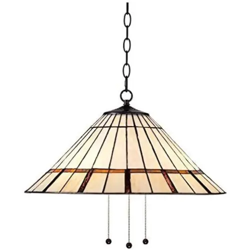 European Tiffany Style Pendant Light Lighting Hanging Lamp, Stained Glass Shade Ceiling Lamp for Dining Room Kitchen Island Bedroom Bar Etc,Multicolor,C