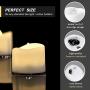 Homemory Battery Tea Lights with Timer, 6 Hours on and 18 Hours Off in 24 Hours Cycle Automatically, Pack of 12 Timing LED Candle Lights in Warm White