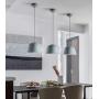 LAKIQ Modern Pendant Light Dome Shade Single Hanging Pendant Lamp Kitchen Island Lighting for Dining Room Living Room Bedroom (9.84,Grey)