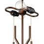 Marlowe Modern Table Lamp Metal Woven Bronze Burlap Drum Shade for Living Room Family Bedroom Bedside Nightstand - Franklin Iron Works