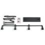 LOG BARN Pendant Lighting for Kitchen Island, 4-Light Farmhouse Industrial Lighting in Black Metal, 44'' Linear Dining Room Lighting Fixtures Hanging
