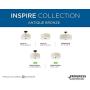 Progress Lighting P3713-20 Inspire Two-Light Flush Mount, Antique Bronze