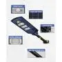 BILLSTARS Solar Street Light, 6000LM LED Solar Panel Powered Outdoor Lights, 6500K Cool White LED Street Light for Wall Mounted or Pole Mounted, Solar Street Lights Outdoor with Motion Sensor BILLSTARS Solar Street Light, 6000LM LED Solar Panel Powered Outdoor Lights, 6500K Cool White LED Street Light for Wall Mounted or Pole Mounted, Solar Street Lights Outdoor with Motion Sensor