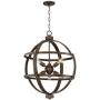 Galaxy Oil Rubbed Bronze Orb Cage Pendant Chandelier 25'' Wide Industrial 6-Light Fixture for Dining Room House Foyer Kitchen Island Entryway Bedroom Living Room - Possini Euro Design