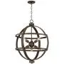 Galaxy Oil Rubbed Bronze Orb Cage Pendant Chandelier 25'' Wide Industrial 6-Light Fixture for Dining Room House Foyer Kitchen Island Entryway Bedroom Living Room - Possini Euro Design
