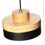 Comtemporary Pendant Light 60W Black Lampshade Industrial Metal Pendant Light Shade Ceiling Hanging Light Fixtures Light Guard 1 Light for Dining Room,Kitchen (Black)