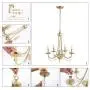 KSANA Gold Chandelier, Modern 5 Lights Fixtures Hanging Pendant for Dining Room, Bedroom, Kitchen, W18.5'' x H23.5''