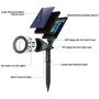 Nekteck 4 Pack Solar Lights,2-in-1 Outdoor Solar Spotlights Powered Adjustable Wall Light Landscape Lighting,Bright and Dark Sensing,Auto On/Off for Yard, Pathway, Walkway, Garden, Driveway