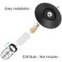 LNC Industrial Cage Pendant Lighting Black Small Hanging Fixture for Kitchen Island, Bedroom, Dining Room, Entryway and Foyer