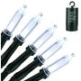 Lyhope Battery Christmas Lights, 33ft 100 LED Christmas Lights Waterproof 8 Modes Battery Operated String Lights for Outdoor & Indoor, Xmas Tree, Wreaths, Holiday Decoration (Cool White)