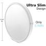 LED Flush Mount Ceiling Light Fixture, 5000K Daylight White 24W(240W Equivalent) 12 Inch Flat Modern Ceiling Lighting, 3200LM Ceiling Lamp for Bathroom Porch, Kitchen, Bedroom, Living Room, Hallway LED Flush Mount Ceiling Light Fixture, 5000K Daylight White 24W(240W Equivalent) 12 Inch Flat Modern Ceiling Lighting, 3200LM Ceiling Lamp for Bathroom Porch, Kitchen, Bedroom, Living Room, Hallway
