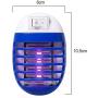 2 Pack Electric Bug Zapper, Plug in Mosquito Killer with UV LED Night Light, Electronic Insect Fly Trap for Indoor Outdoor Use