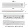 LUXSWAY LED Color Light Bar with Battery Operated , Wireless Dimmable Night Lighting , Stick On Light Bar Mulit-Color Changing for Closet ,Stair ,Shelf, Under Cabinet ,DIY Effect