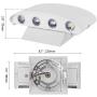 US Sense 180 Degrees Rotation Modern LED Wall Light 8 W LED Wall Sconce Up Down Wall Lamp Aluminium Wall Lights for Living Room, Bedroom, Hallway, Staircase and Corridor with 8 LEDs