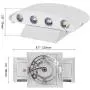 US Sense 180 Degrees Rotation Modern LED Wall Light 8 W LED Wall Sconce Up Down Wall Lamp Aluminium Wall Lights for Living Room, Bedroom, Hallway, Staircase and Corridor with 8 LEDs