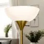 Brightech Sky Dome - Very Bright LED Torchiere Floor Lamp for Living Rooms & Offices– Dimmable Modern Standing Lamp – Tall Pole Light for Bedrooms – LED Bulb Included - Brass, Gold Brightech Sky Dome - Very Bright LED Torchiere Floor Lamp for Living Rooms & Offices– Dimmable Modern Standing Lamp – Tall Pole Light for Bedrooms – LED Bulb Included - Brass, Gold
