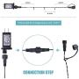 Christmas String Lights Outdoor Indoor Fairy Lights 8 Modes 300 LED 105FT for Christmas Tree Party Decoration （White）