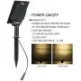 LED Landscape Solar Spotlights, T-SUN Waterproof Outdoor Solar Lights Auto ON/Off Solar Wall Lights for Garden, Driveway, Pathway, Pool Area(Warm White)
