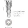 Modern Crystal Chandelier Lighting Flush Mount Ceiling LED Lamp for Dining Room Bedroom Living Stairway Hallway Lamps